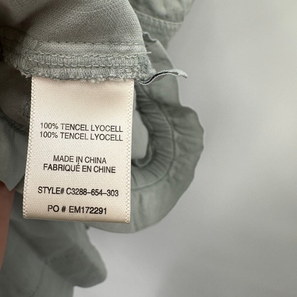 CLOTH & STONE NWT Evereve Tie Waist Tencel Short in Fresh Basil Green // L - Picture 9 of 11
